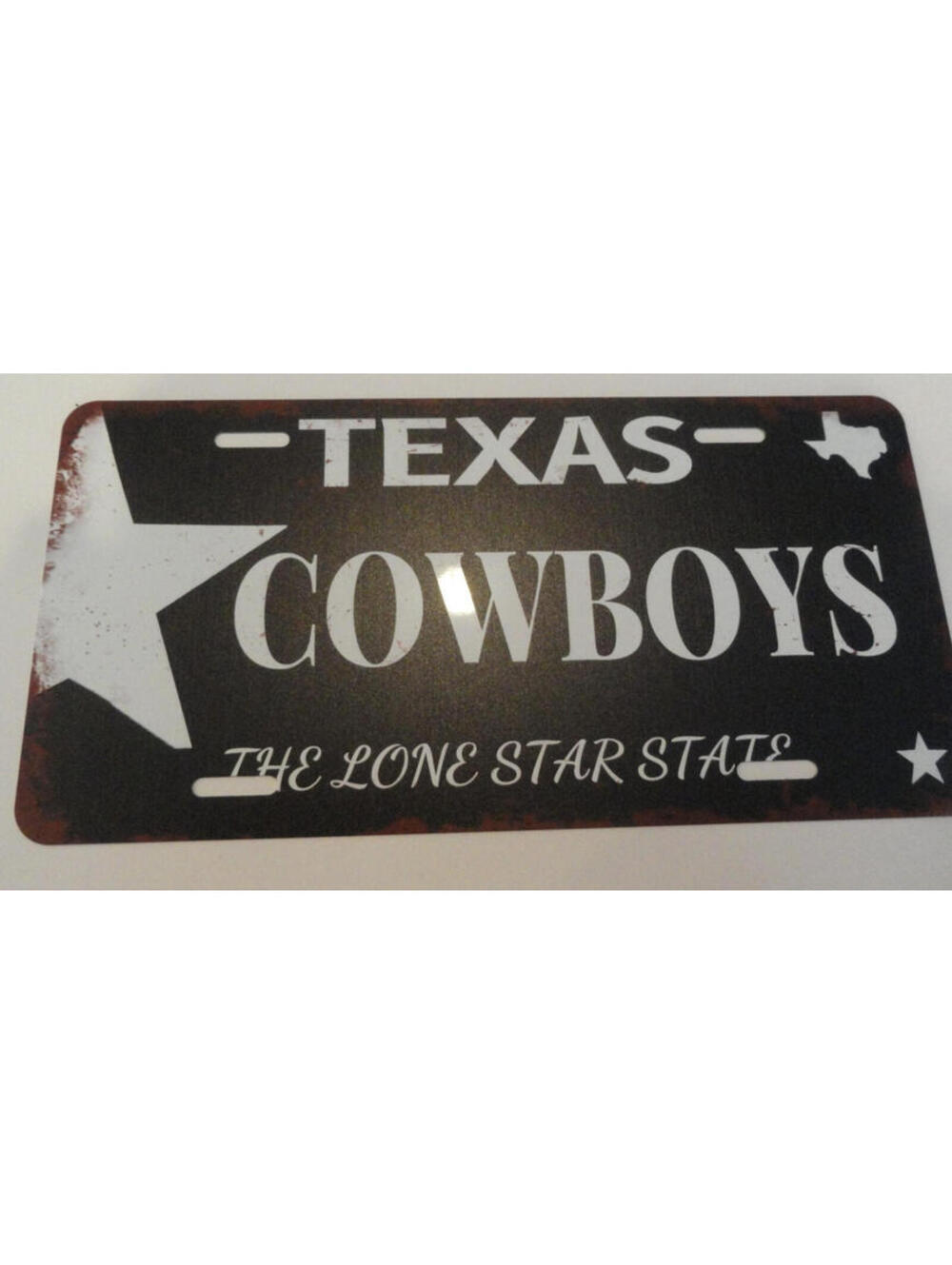 NWT TEXAS DALLAS COWBOYS TIN SIGN FULL SIZE THE LONE STAR STATE MANCAVE DISPLAY